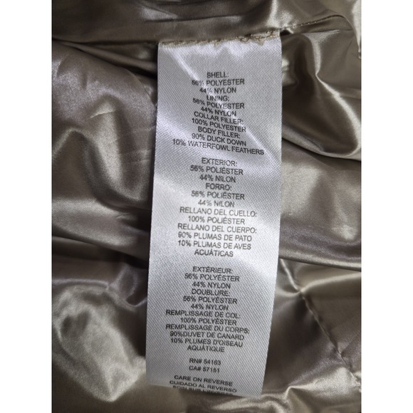 Calvin klein puffer vest Premium Down Women's Size Small Metallic Bronze NWT - Picture 7 of 12